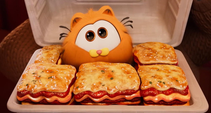 Garfield mê món lasagna và phô mai ngay từ khi... nhỏ xíu!