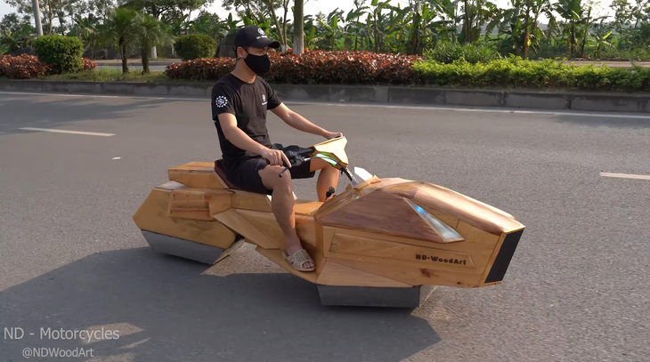 9X Bắc Ninh chế 'mô tô bay' bằng gỗ: Như bước ra từ phim viễn tưởng- Ảnh 9.