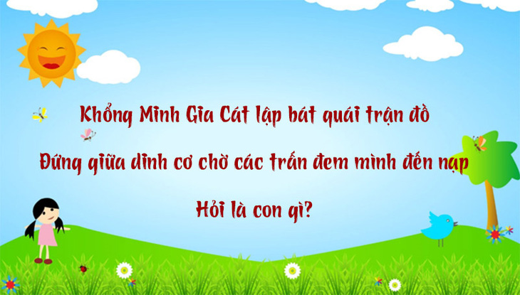 Câu đố hack não: Trên lợp ngói dưới có hoa là con gì?- Ảnh 5.