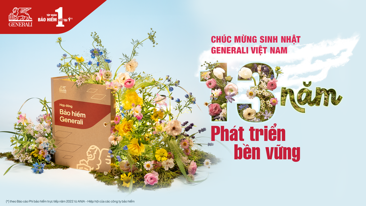 Generali Việt Nam kỷ niệm 13 năm có mặt tại Việt Nam với chỉ số đo lường mức độ hài lòng toàn phần của khách hàng (R-NPS) dẫn đầu thị trường 3 năm liên tiếp (theo báo cáo của công ty tư vấn Epiphany-RBC)