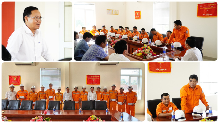 Đội xung kích PC Quảng Trị thể hiện quyết tâm hỗ trợ thi công dự án