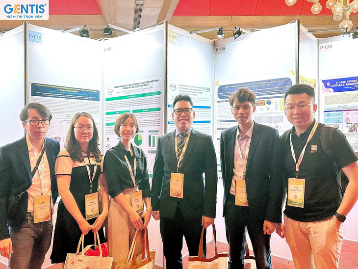 ThS. Hoàng Thị Nhung (đại diện GENTIS) cùng đội ngũ bác sĩ tại BV Nam học và Hiếm muộn Hà Nội tham gia Hội nghị ASPIRE 2024