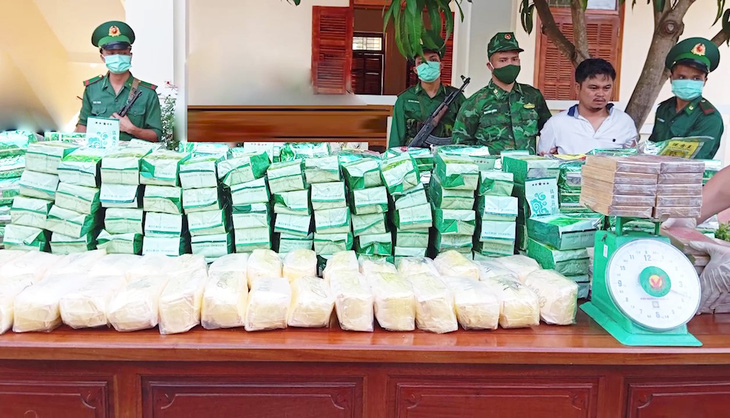 Số ma túy bị lực lượng chức năng thu giữ - Ảnh: Bộ đội biên phòng cung cấp