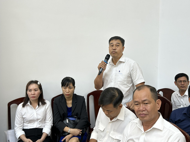 Doanh nghiệp nêu ý kiến tại hội nghị đối thoại giữa doanh nghiệp với chính quyền TP Cần Thơ - Ảnh: N.B