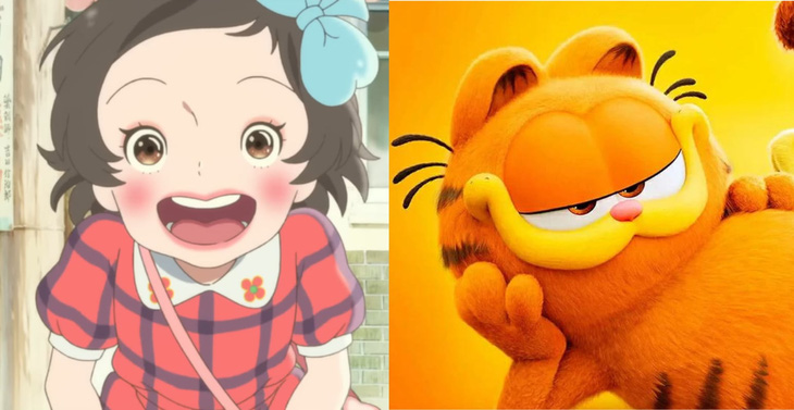 Totto-chan: Cô bé bên cửa sổ (trái) và Garfield: Mèo béo siêu quậy là hai phim nổi bật tại các rạp dịp Quốc tế thiếu nhi năm nay