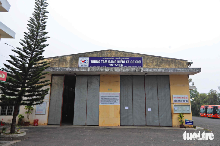 Trung tâm đăng kiểm xe cơ giới tỉnh Lâm Đồng - Ảnh: M.V