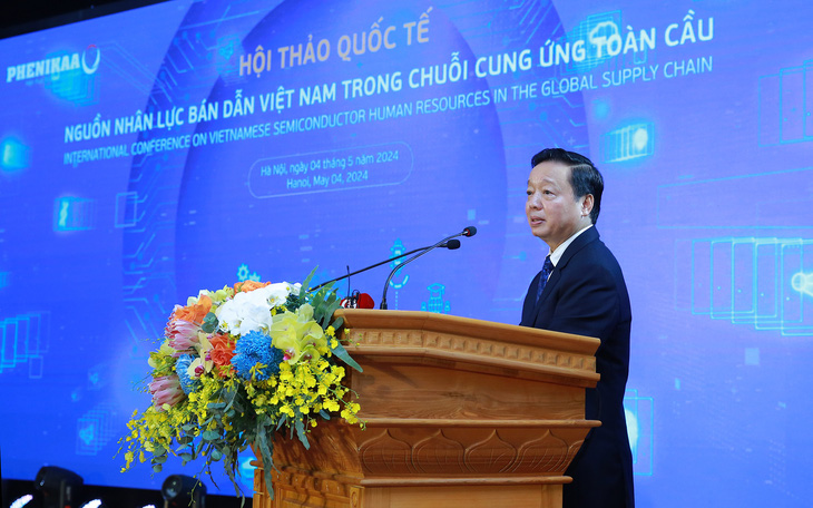 Phó thủ tướng Trần Hồng Hà phát biểu tại hội thảo - Ảnh: VGP/Minh Khôi