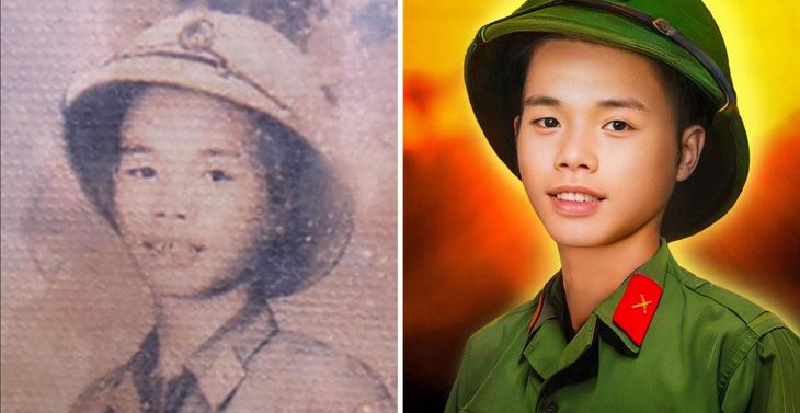 Chân dung liệt sĩ Nguyễn Thế Lửu - hy sinh trong chiến dịch Mậu Thân 1968 được Team Lee phục dựng, gửi đến gia đình anh 