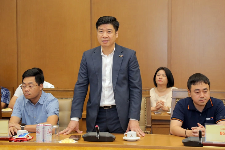 Ông Phạm Thế Trường, Tổng giám đốc NGS phát biểu tại buổi lễ