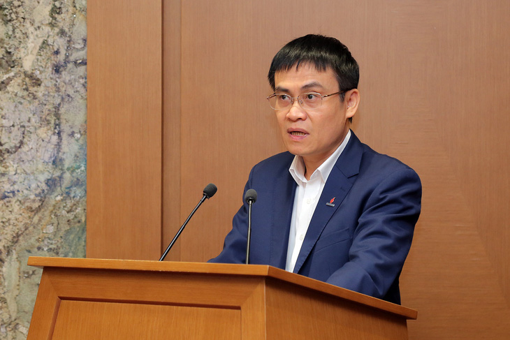 Ông Trương Quốc Lâm, Chánh Văn phòng Tập đoàn phát biểu tại buổi lễ