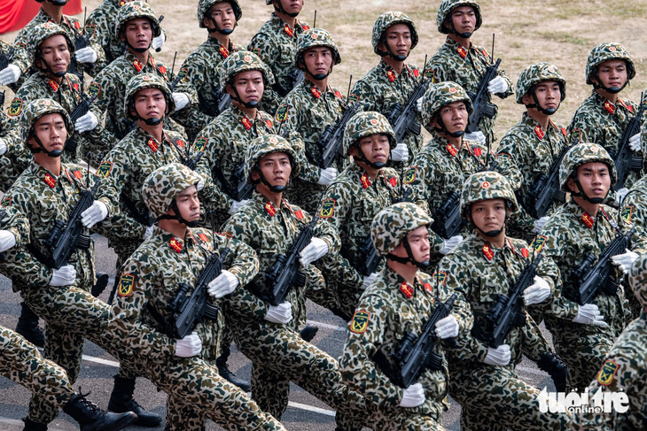 Hình ảnh ấn tượng buổi tổng duyệt diễu binh, diễu hành kỷ niệm 70 năm Chiến thắng Điện Biên Phủ- Ảnh 9.