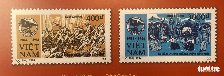 Bộ tem kỷ niệm 40 năm Chiến thắng Điện Biên Phủ 