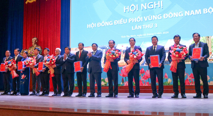 Thủ tướng Phạm Minh Chính chủ trì hội nghị hội đồng điều phối vùng Đông Nam Bộ - Ảnh: T.X.