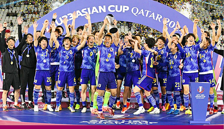 Nhật Bản trở thành đội đầu tiên 2 lần vô địch U23 châu Á - Ảnh: AFC