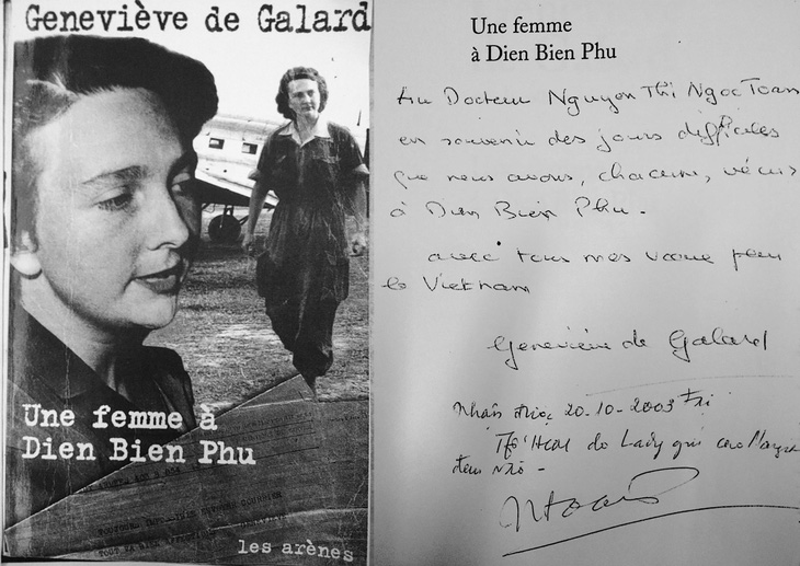 Geneviève de Galard - nữ tù binh Pháp duy nhất ở Điện Biên Phủ - đã trở thành bạn thân của Ngọc Toản -  Ảnh: C.B.V.
