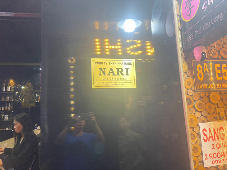 Nhà hàng Nari - nơi xảy ra sự việc - Ảnh: Công an cung cấp