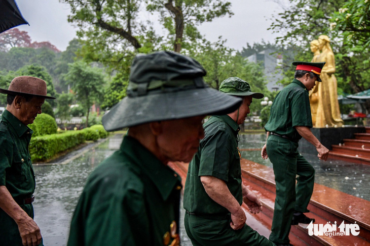 Đoàn cựu chiến binh từ khắp nơi trên mọi miền Tổ quốc đã về với Điện Biên để hòa chung vào không khí 70 năm Chiến thắng lịch sử Điện Biên Phủ 