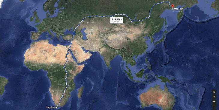Chinh phục cung đường đi bộ dài nhất thế giới