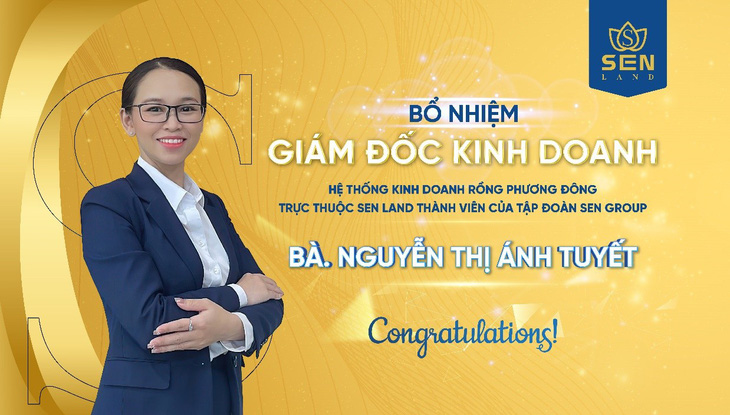 Bà Nguyễn Thị Ánh Tuyết - giám đốc kinh doanh hệ thống Rồng Phương Đông