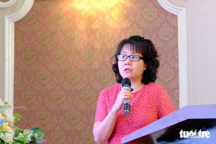 Bà Trương Thị Thanh Huyền - phó trưởng Ban chỉ đạo chương trình phòng chống lao quốc gia - khuyến nghị các tỉnh đưa chương trình phòng chống lao vào nghị quyết HĐND các cấp - Ảnh: ĐẶNG TUYẾT
