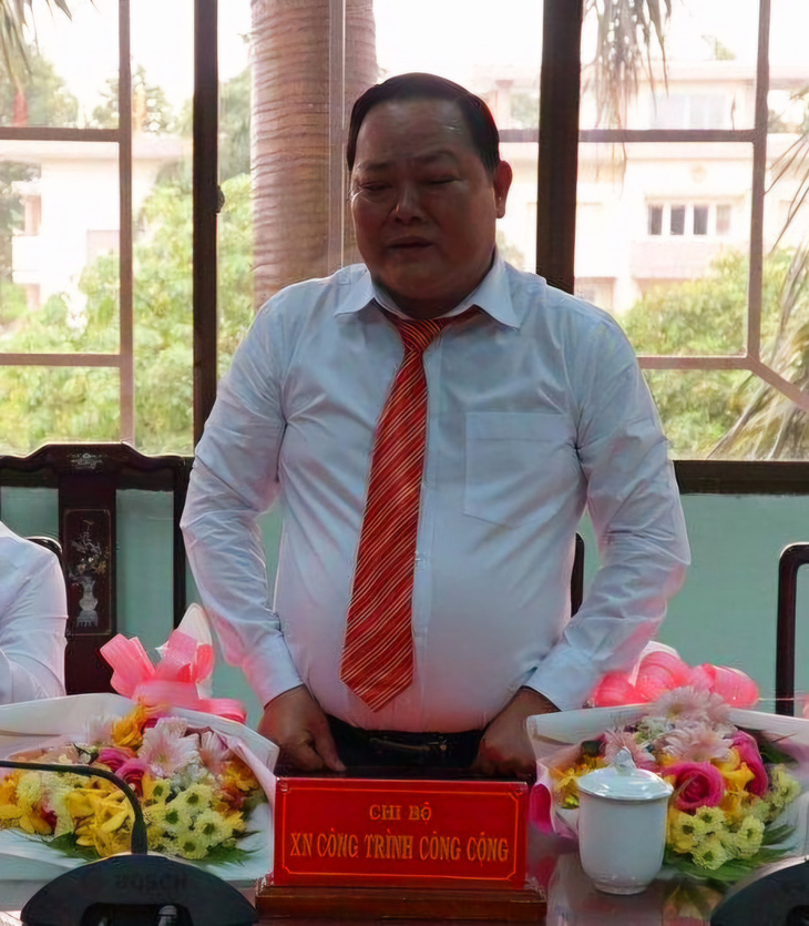 Ông Thái Huỳnh Ngân - giám đốc Xí nghiệp Công trình công cộng thành phố Tân Uyên - Ảnh: Cổng thông tin điện tử thành phố Tân Uyên