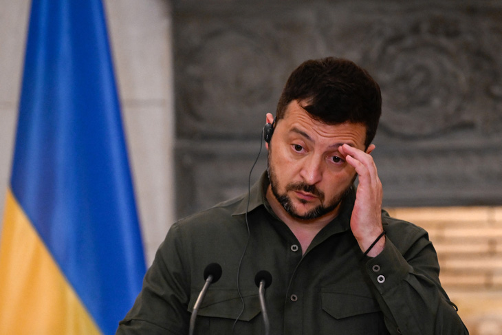Tổng thống Ukraine Volodymyr Zelensky - Ảnh: AFP