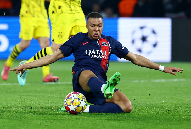 Mbappe có trận đấu mờ nhạt trước Dortmund - Ảnh: REUTERS