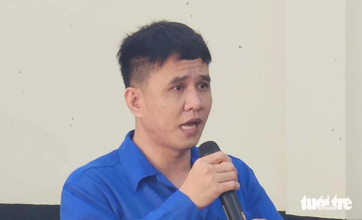 Bị cáo Nguyễn Thanh Phong bị truy tố về tội cưỡng đoạt tài sản vì thua game bắn cá đã đập phá quán, uy hiếp chủ quán phải trả lại cho Phong số tiền 20 triệu đồng mà Phong đã thua - Ảnh: HOÀI THƯƠNG