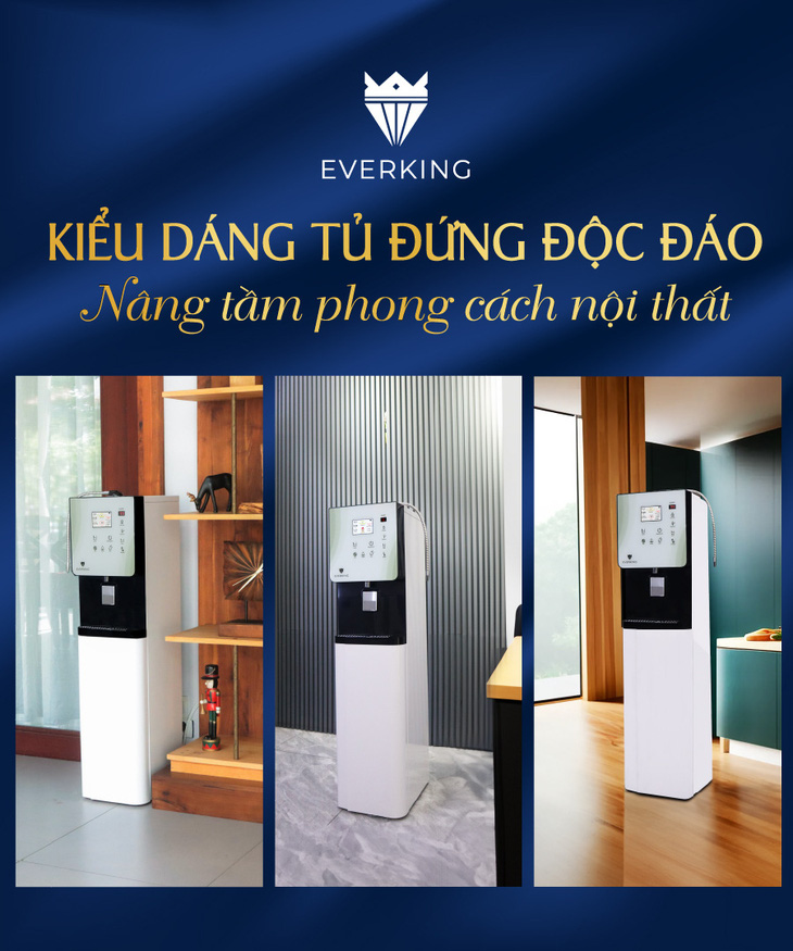 Máy lọc nước ion kiềm tủ đứng tích hợp chức năng nóng lạnh EVERKING EKSignature- Ảnh 6.