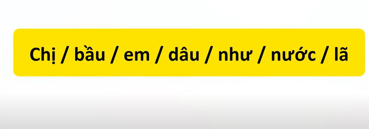 Thử tài tiếng Việt: Sắp xếp các từ sau thành câu có nghĩa (P88)- Ảnh 1.