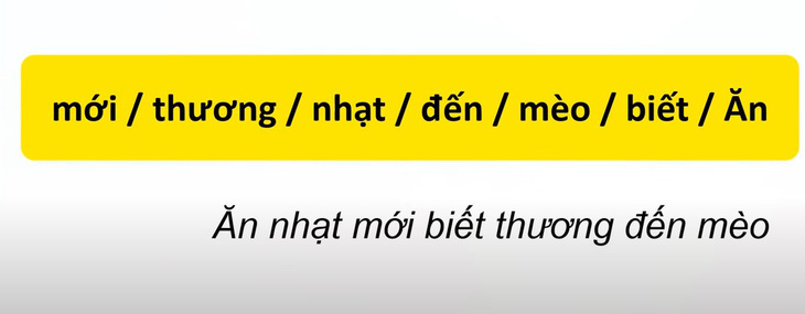 Thử tài tiếng Việt: Sắp xếp các từ sau thành câu có nghĩa (P89)- Ảnh 4.