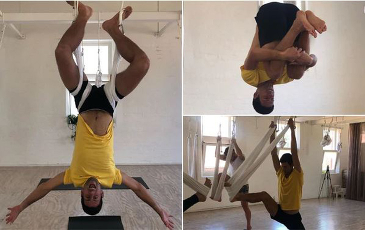 Tập yoga là một trong những môn giúp Djokovic duy trì phong độ - Ảnh: Getty