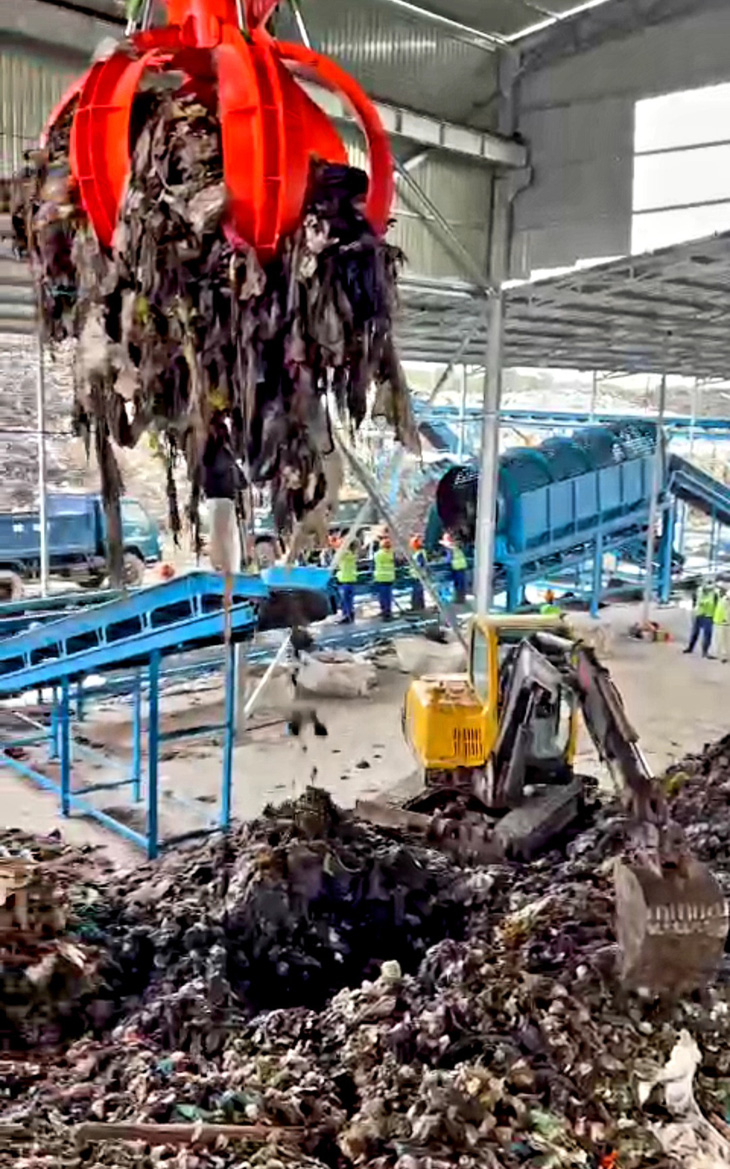 Nhà máy rác tạm Đồng Cây Sao (xã Cửa Dương, TP Phú Quốc) chính thức vận hành xử lý rác cho Phú Quốc - Ảnh: Thành ủy Phú Quốc cung cấp