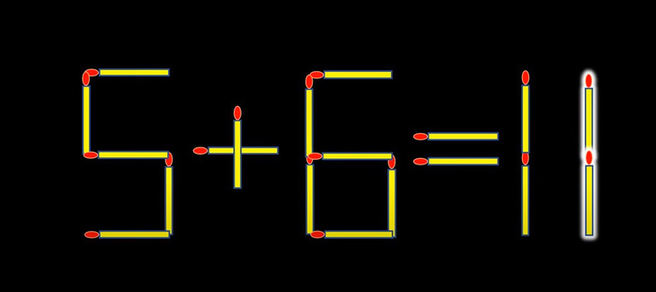 Thử tài IQ: Di chuyển hai que diêm để 6+8=1 thành phép tính đúng- Ảnh 2.