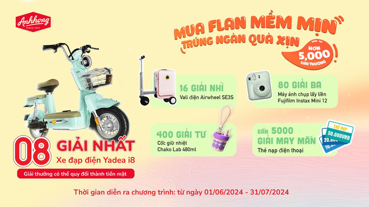 Mua bánh Flan Ánh Hồng, trúng ngàn quà xịn- Ảnh 2.