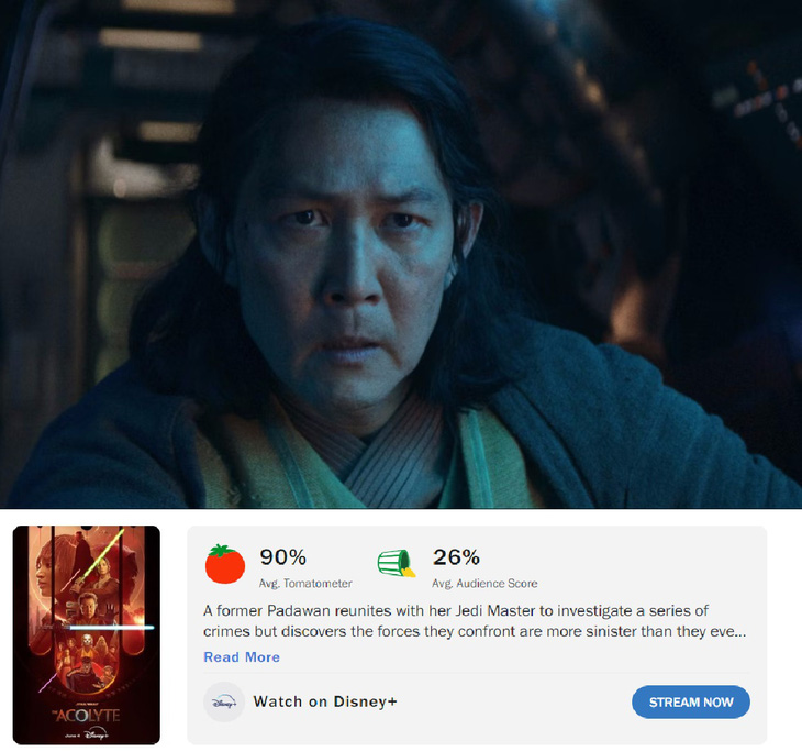 Điểm số trái ngược trên Rotten Tomatoes cũng khiến nhiều fan nghi ngờ - Ảnh: Rotten Tomatoes/Disney