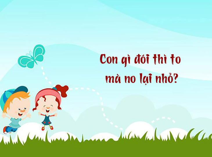 Con gì đói thì to mà no lại nhỏ?- Ảnh 1.