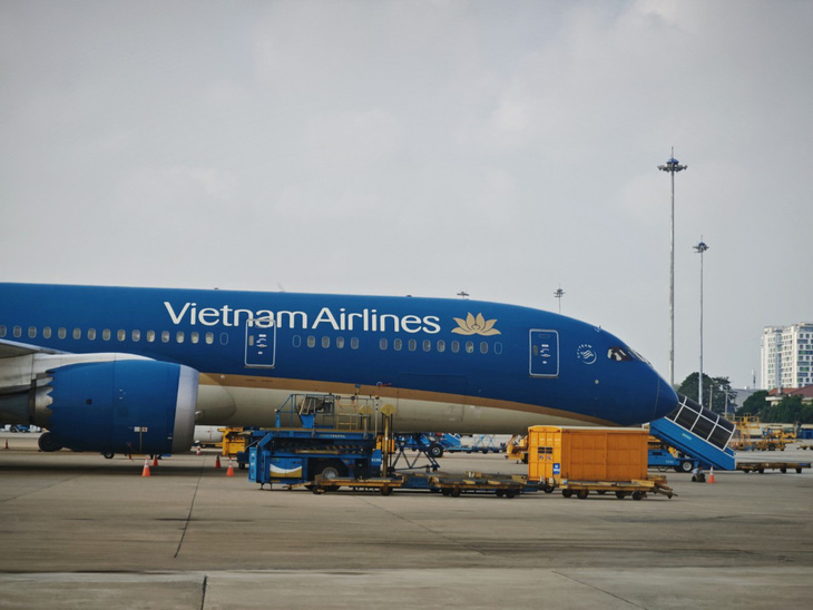 Các hãng bay đang tìm kiếm cơ hội để tăng máy bay phục vụ cao điểm hè. Trong ảnh: Máy bay Vietnam Airlines tại sân bay Tân Sơn Nhất - Ảnh: CÔNG TRUNG