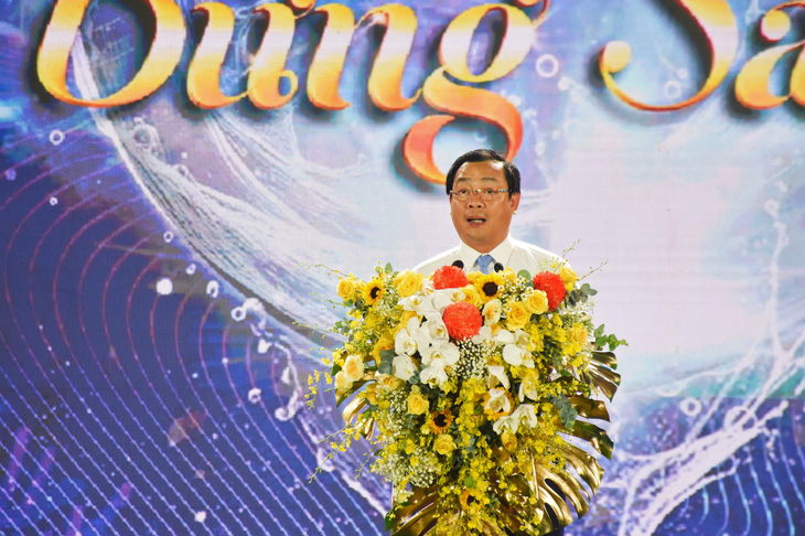 Ông Nguyễn Trùng Khánh - cục trưởng Cục Du lịch quốc gia Việt Nam - phát biểu khai mạc - Ảnh: TRẦN HOÀI