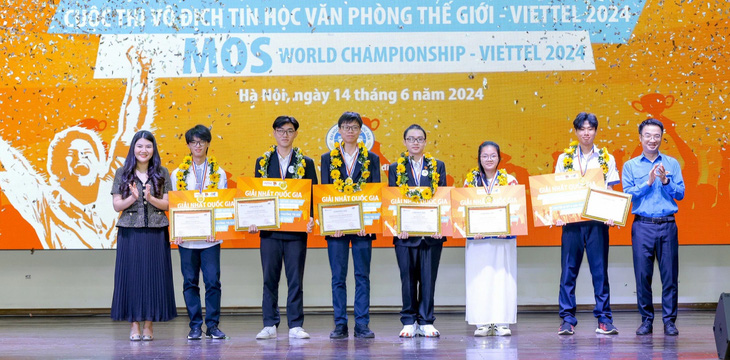 6 thí sinh Việt Nam chiến thắng cuộc thi Vô địch Tin học văn phòng thế giới - Viettel mùa giải 2024 sẽ tranh tài tại cuộc thi thế giới diễn ra ở Mỹ - Ảnh: BTC
