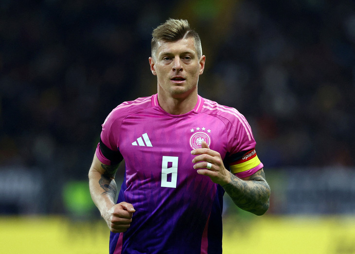 Toni Kroos tham dự Euro 2024 trong màu áo đội tuyển chủ nhà Đức - Ảnh: REUTERS