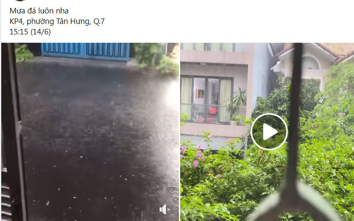 Chiều nay mưa lớn, TP.HCM, Bình Dương xuất hiện mưa đá- Ảnh 9.