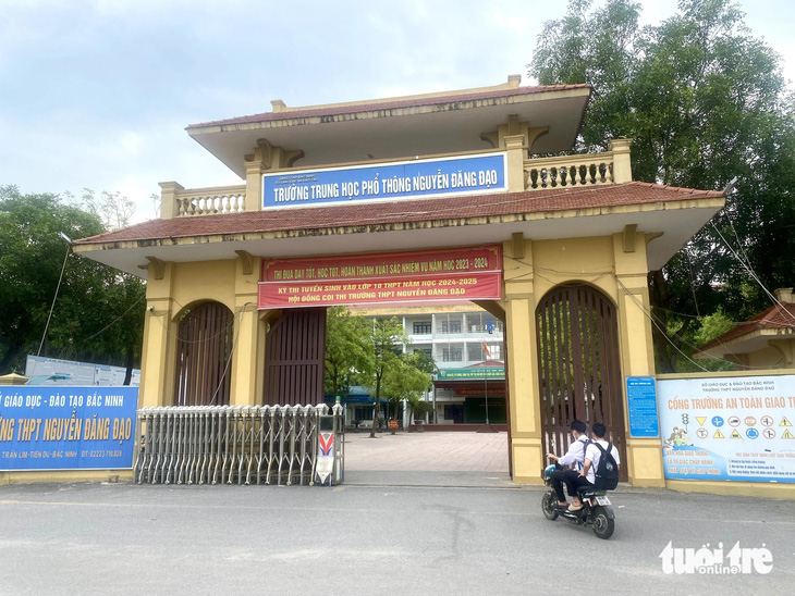 Trường THPT Nguyễn Đăng Đạo, huyện Tiên Du, tỉnh Bắc Ninh - Ảnh: NGUYÊN BẢO