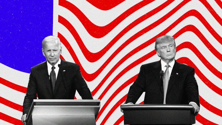 Tổng thống Mỹ Joe Biden (trái) và cựu tổng thống Mỹ Donald Trump sắp có cuộc tranh luận đầu tiên - Ảnh: WIRED/GETTY IMAGES
