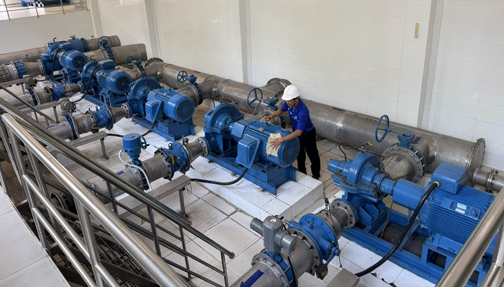 Trạm bơm cấp nước cho Khu công nghiệp Mỹ Xuân A2 - Ảnh: Tư liệu