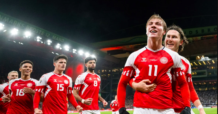 Tuyển Đan Mạch được đánh giá cao hơn Slovenia ở Euro 2024 - Ảnh: REUTERS