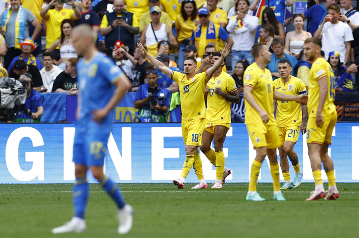 Romania đã có trận đấu rất hay trước Ukraine ở bảng C Euro 2024 - Ảnh: REUTERS
