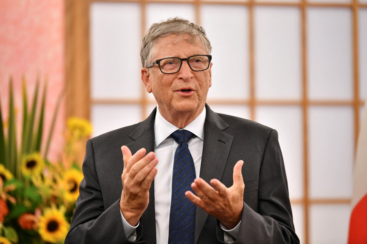 Tỉ phú Bill Gates cho biết dự án năng lượng hạt nhân của ông được lưỡng đảng ở Mỹ ủng hộ mạnh mẽ - Ảnh: AFP