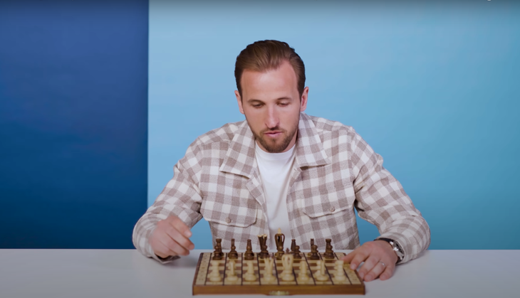 Chơi cờ vua là đam mê của thủ quân tuyển Anh Harry Kane
