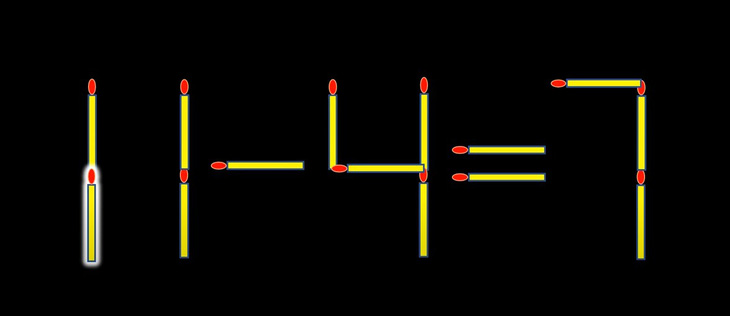 Thử tài IQ: Di chuyển một que diêm để 4-4=7 thành phép tính đúng- Ảnh 2.